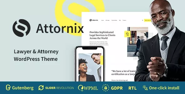 Attornix v1.0.4 - Attorney & Lawyer WordPress Theme