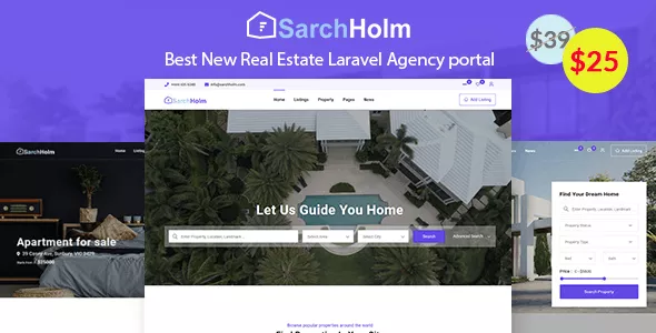 Sarchholm v2.0.1 - Real Estate Laravel Multilingual Agency Portal