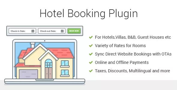 Hotel Booking v4.3.0 - Property Rental WordPress Plugin