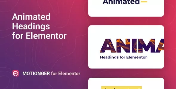 Motionger v2.0.2 - Animated Heading for Elementor