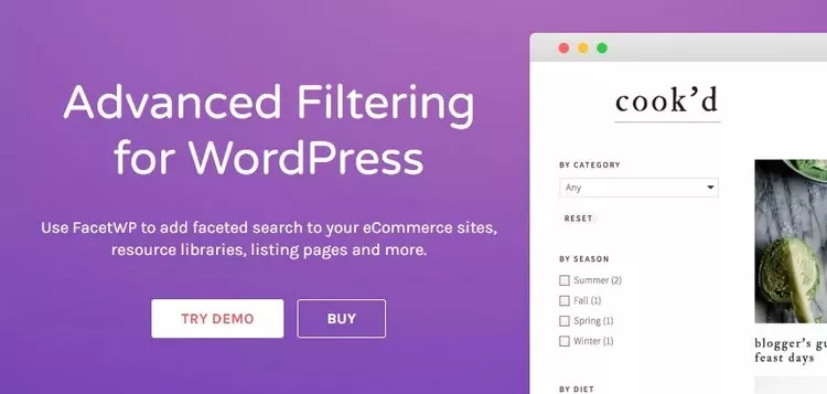 FacetWP v3.9 - Advanced Filtering for WordPress
