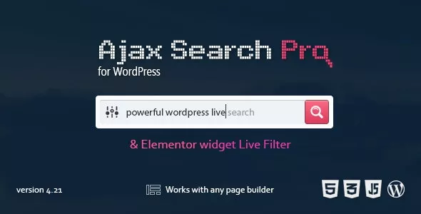 Ajax Search Pro v4.21.9 – Live WordPress Search & Filter Plugin