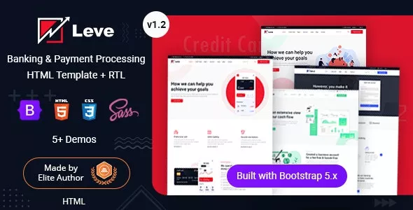 Leve v1.0.0 - Online Banking & Payment Processing HTML Template