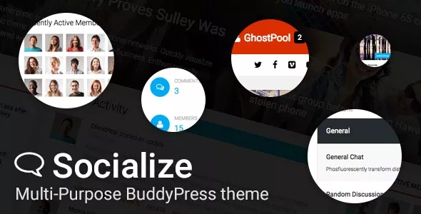 Socialize v2.43 – Multi-Purpose BuddyPress Theme