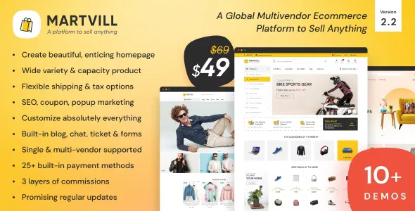Martvill v1.4.0 - A Global Multivendor Ecommerce Platform to Sell Anything