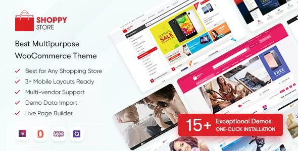 ShoppyStore v3.7.10 - Multipurpose Elementor WooCommerce WordPress Theme (15+ Homepages & 3 Mobile Layouts)