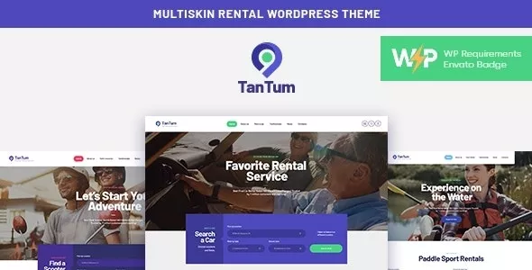 TanTum v1.1.2 - Car, Scooter, Boat & Bike Rental Services WordPress Theme