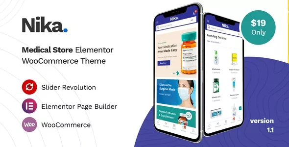 Nika v1.1.2 – Medical Elementor WooCommerce Theme