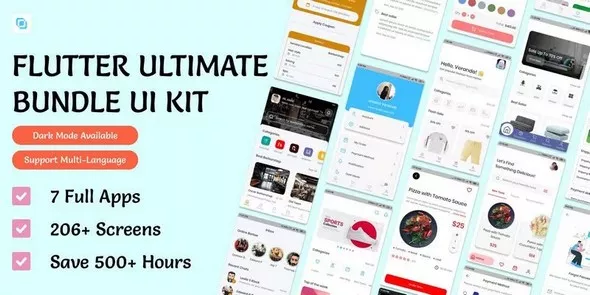 Flutima - Flutter UI Ultimate Bundle Kit