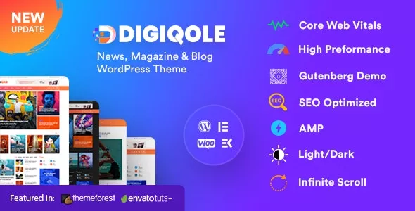 Digiqole v2.1.1 - News Magazine WordPress Theme