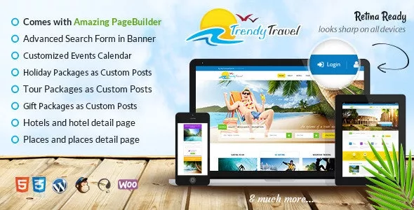 Trendy Travel v5.4 – Universal Travel WordPress Theme