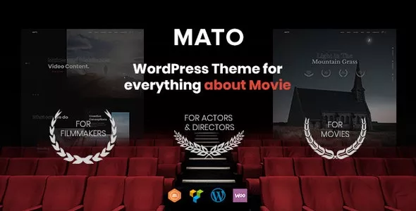 Mato v1.2.4 - Movie Studios and Filmmakers WordPress Theme