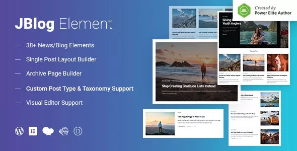 JBlog Elements v1.1.4 - Magazine & Blog Add Ons for Elementor & WPBakery Page Builder