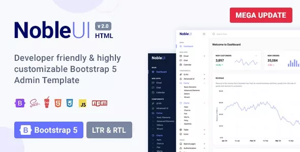 NobleUI v2.1.0 - HTML Bootstrap 5 Admin Dashboard Template