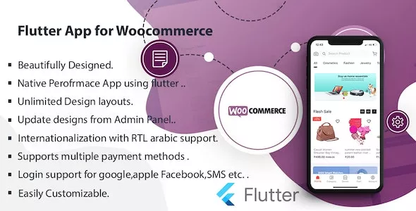 Flutter Multivendor Mobile App for WooCommerce v1.0