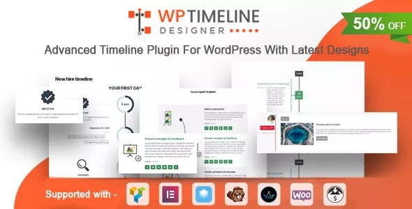 WP Timeline Designer Pro v1.4.2 - WordPress Timeline Plugin