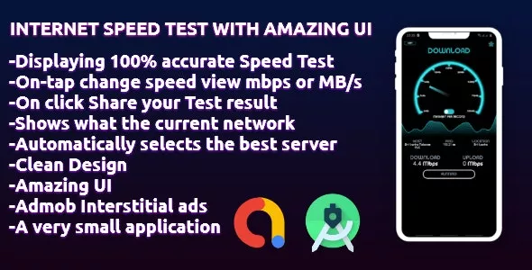 Internet Speed Test with Amazing UI v1.9