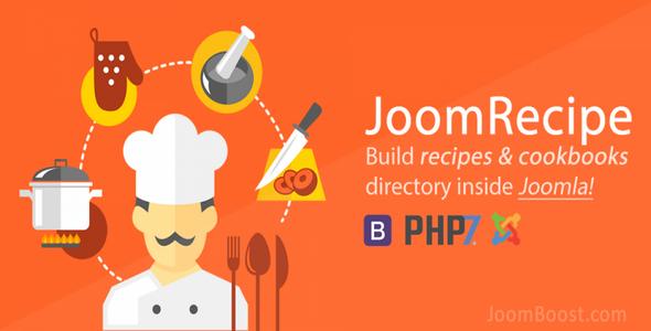 JoomRecipe v4.3.0 - Build Recipes and Cookbooks Joomla Website