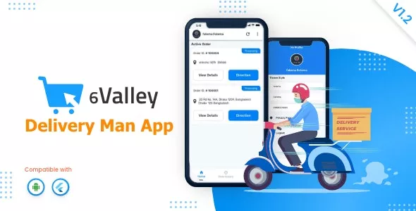 6Valley eCommerce v1.2 - Delivery Man Mobile App