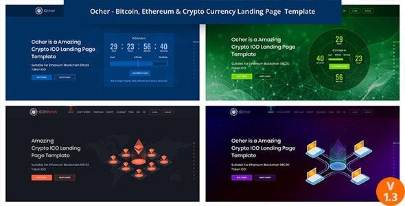 Ocher - Bitcoin, Ethereum & Cryptocurrency HTML Landing Page Template