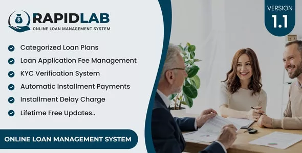 RapidLab v1.1 - Online Loan Management System