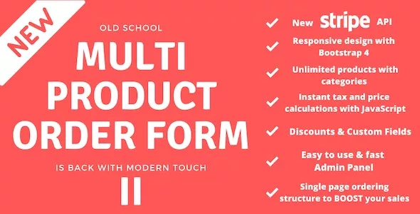 Multi Product Order Form 2 v3.0