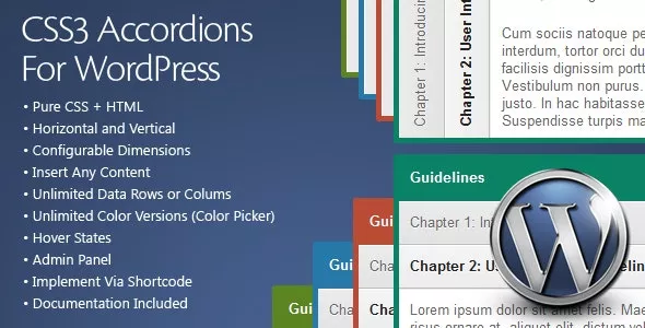CSS3 Accordions for WordPress v3.0
