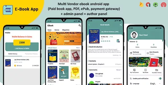 Multi-Vendor Ebook Android App v2.0