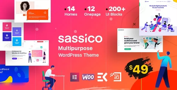 Sassico v3.4 - SaaS Startup Multipurpose WordPress Theme
