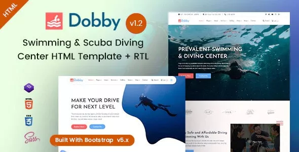 Dobby v1.2 - Swimming & Scuba Diving HTML Template