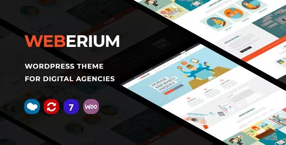 Weberium v1.21 - Responsive WordPress Theme Tailored for Digital Agencies