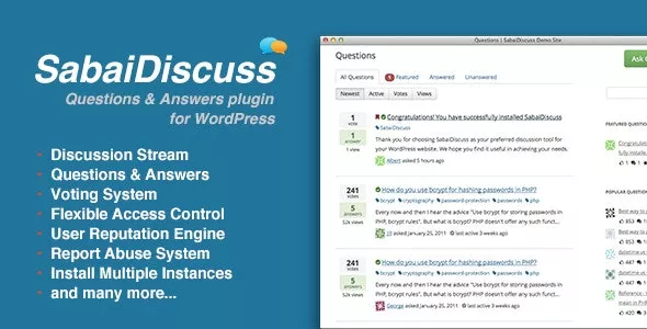 Sabai Discuss v1.4.13 - Q&A Forum Plugin for WordPress
