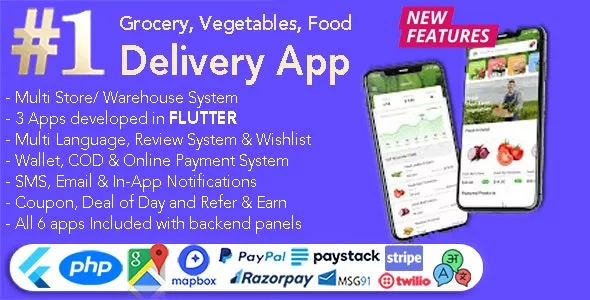 Multi-Store Grocery Delivery App v1.6.7 - Android Applications for the Grocery Store