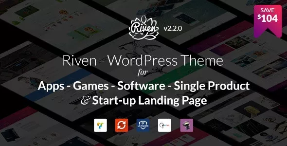 Riven v2.3.9 - WordPress Theme for App, Game, Single Product Landing Page