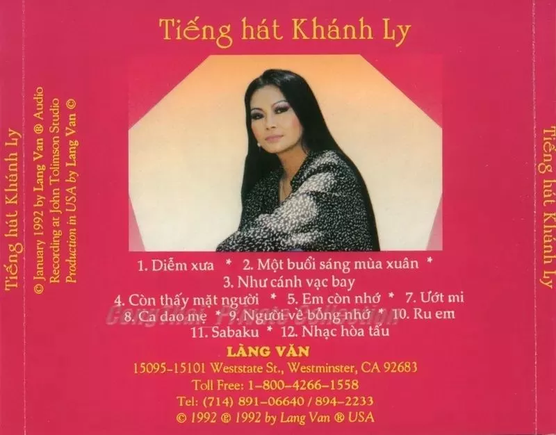 Khánh Ly - Ướt Mi 1992