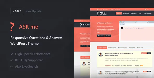 Ask Me v6.9.6 - Responsive Questions & Answers WordPress