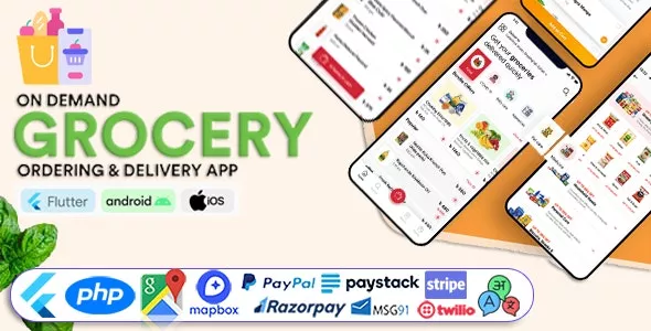 GoGrocer v1.6.16 - Grocery, Vegetable & Food Delivery App - 6 Apps with PHP Backend