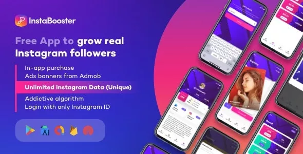 InstaBooster v1.1 - Free App to Grow Real Instagram Followers, Likes and Views for Android
