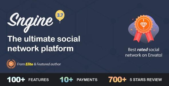 Sngine v3.7 - The Ultimate PHP Social Network Platform