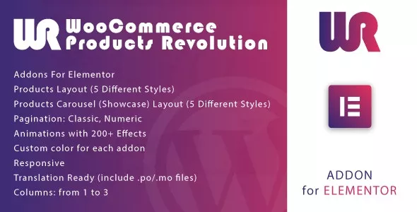 WooCommerce Products Revolution for Elementor v1.0