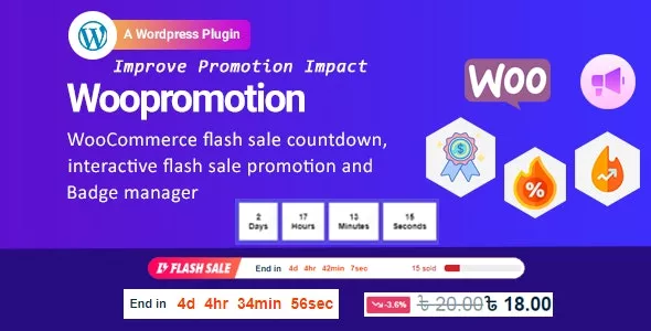 Woopromotion v1.0.5 - WooCommerce Product Promotion Sale Countdown and Badge Manager