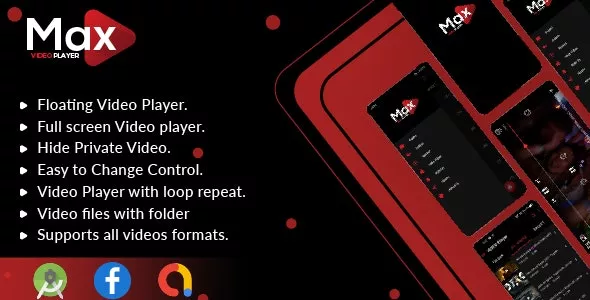 MAX Video Player v1.0 - Android Video Player With AdMob - All Format Video Player(Android 11 Supported)