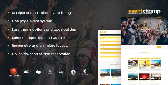 Event Champ v2.0.7 - Multiple Event & Conference WordPress Theme