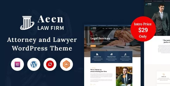 Aeen v1.6 – Attorney and Lawyer WordPress Theme