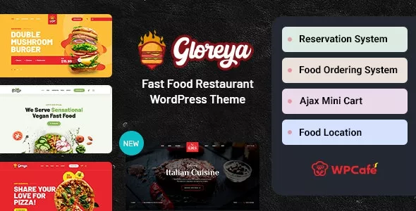 Gloreya v2.0.5 - Restaurant Fast Food & Delivery WooCommerce Theme