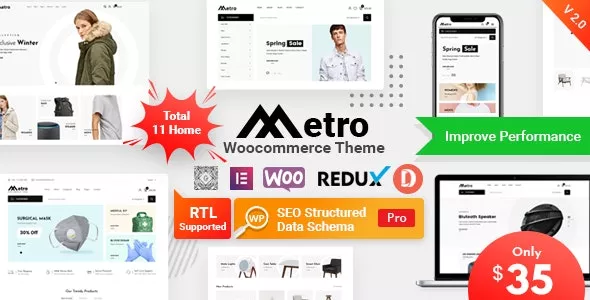 Metro v2.1 - Minimal WooCommerce WordPress Theme