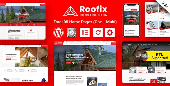 Roofix v2.0.5 - Roofing Services WordPress Theme
