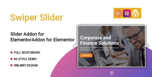 Swiper v1.0.0 - Slider Widget for Elementor
