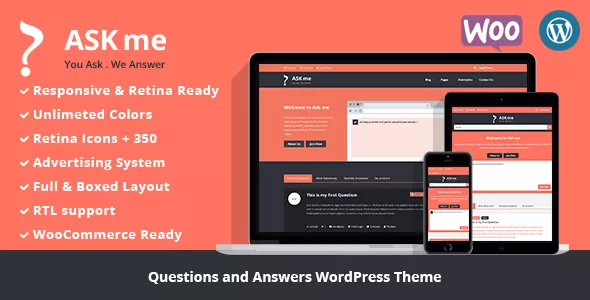 Ask Me v6.6 – Responsive Questions & Answers WordPress Theme