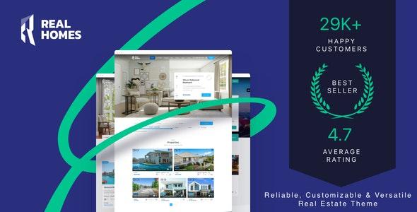 Real Homes v3.21.0 - Estate Sale and Rental WordPress Theme